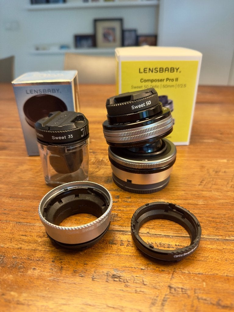 Lensbaby Composer Pro II inclusief Swap lenzen voor Sony E, Ophalen of Verzenden, Nieuw, Sony E-mount, Overige typen