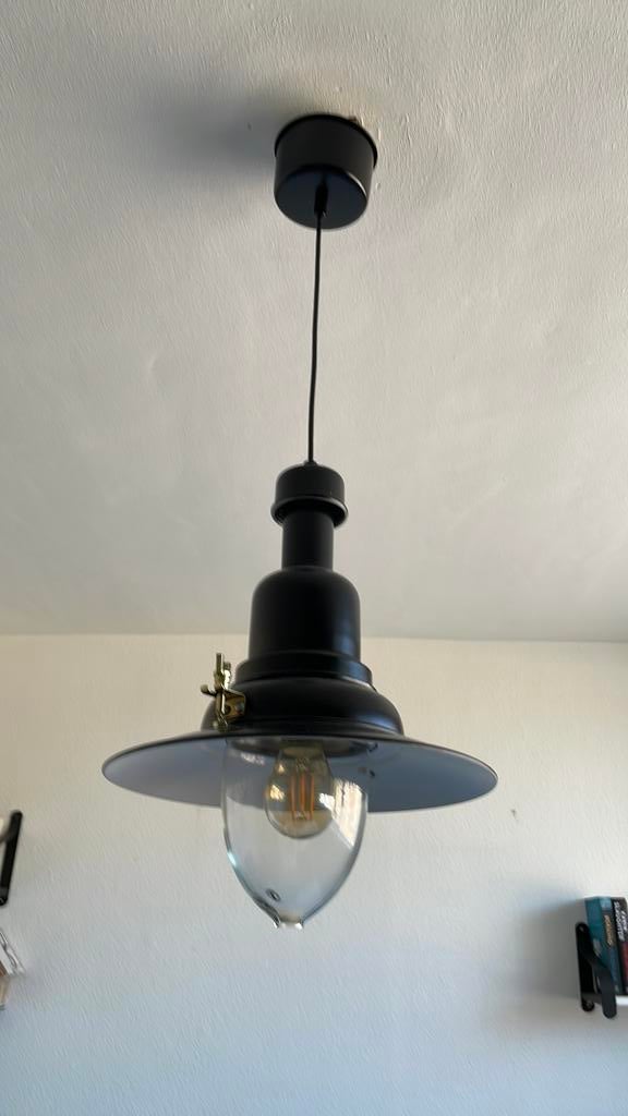 Hanglampje in scheepsmodel, Ophalen of Verzenden, Zo goed als nieuw, Glas, Minder dan 50 cm