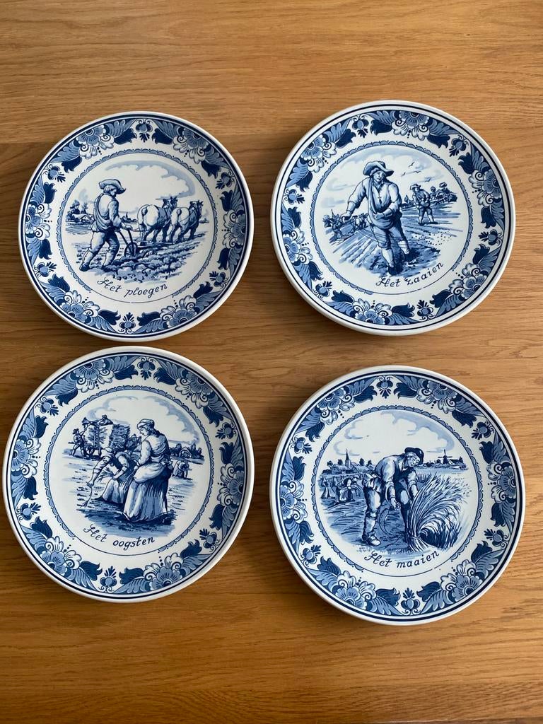 Delfts blauw wandbord Royal Goedewaagen, Antiek en Kunst, Ophalen of Verzenden
