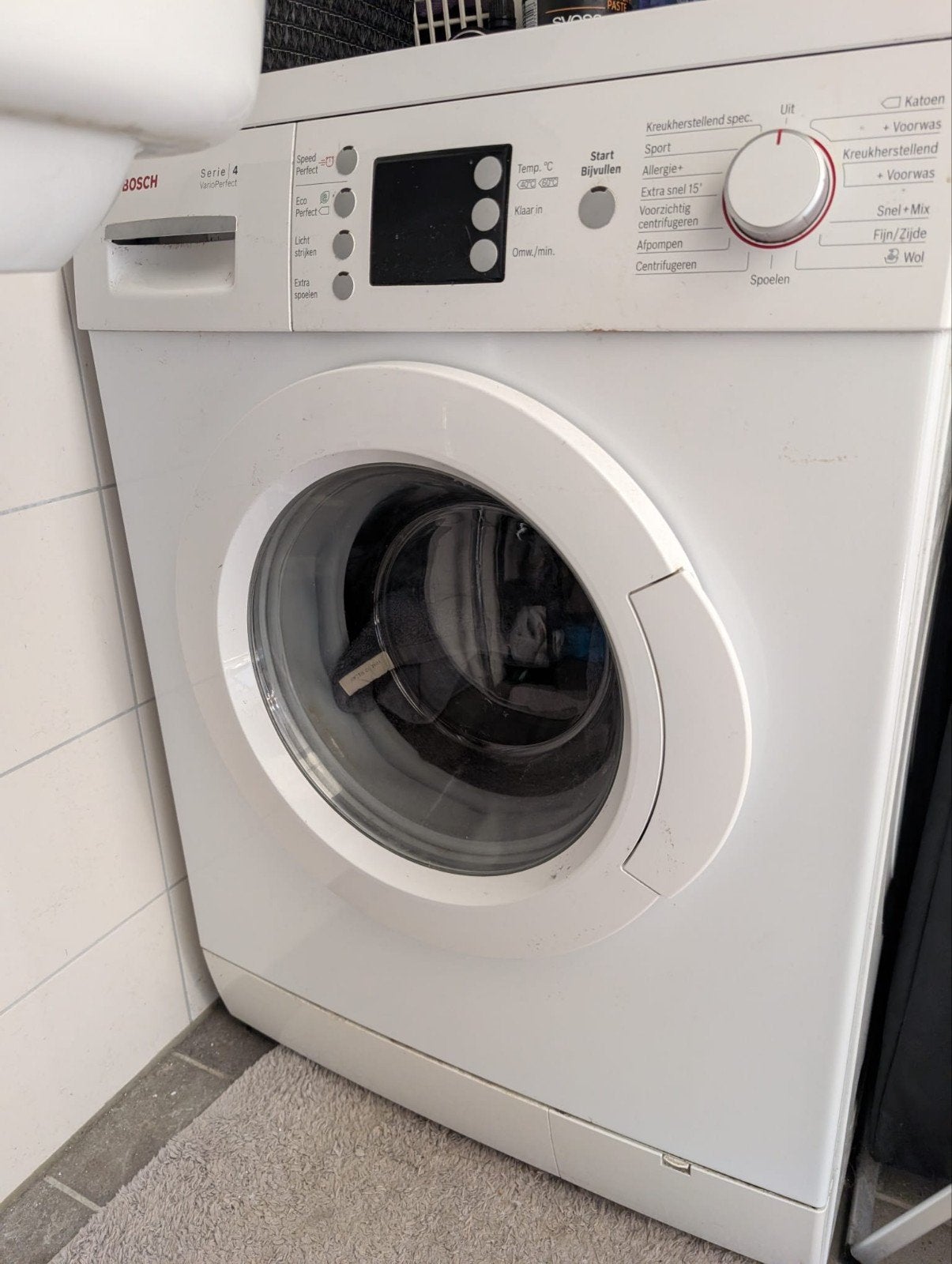 Bosch WAE28468NL Serie 4 Wasmachine - Voorlader, Witgoed en Apparatuur, Ophalen, Gebruikt, Voorlader, Kort programma
