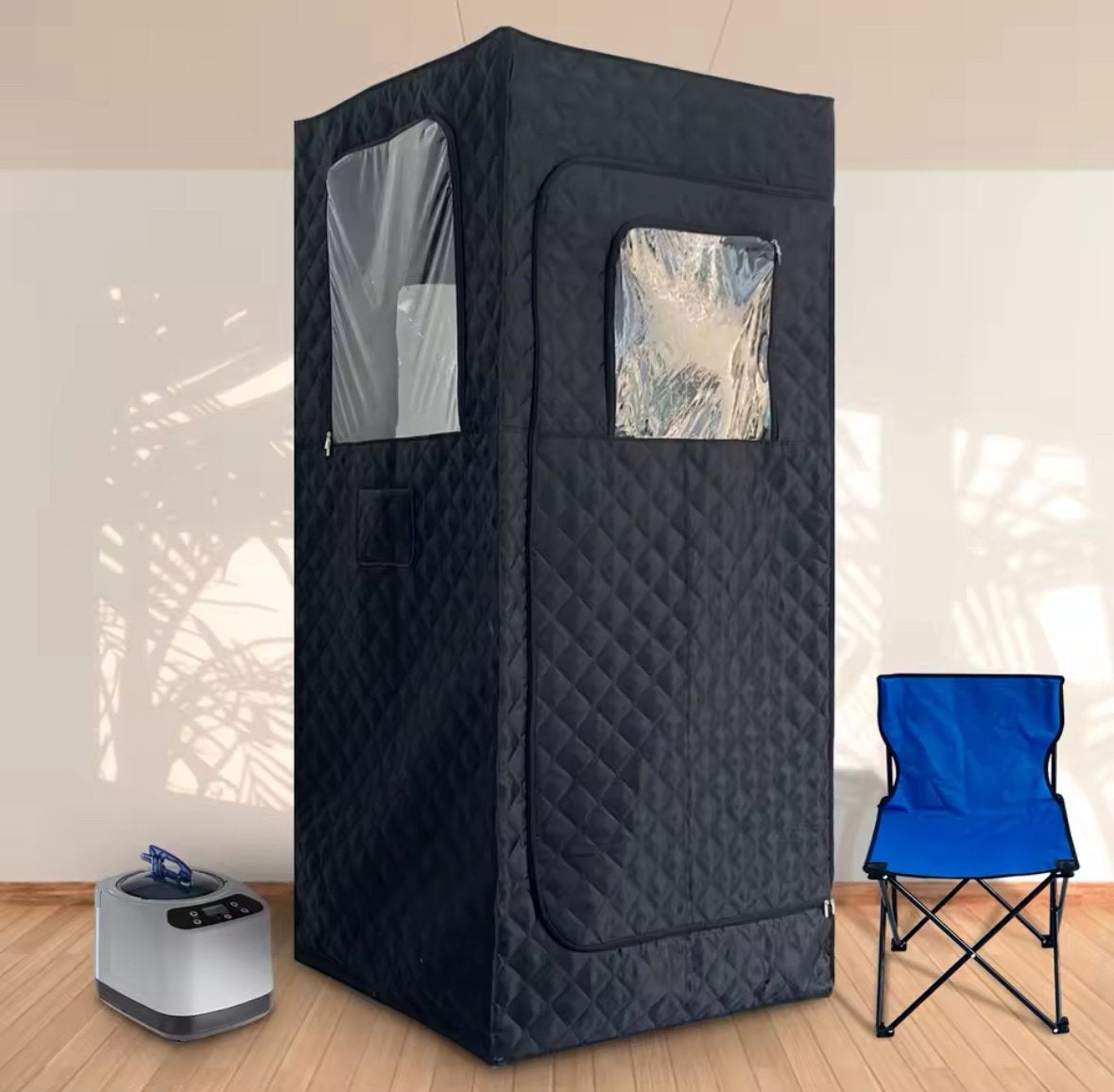 Nieuwe Sauna Tent 80x80x180 cm, Stoomgenerator Nieuw in Doos, Ophalen, Nieuw, Complete sauna