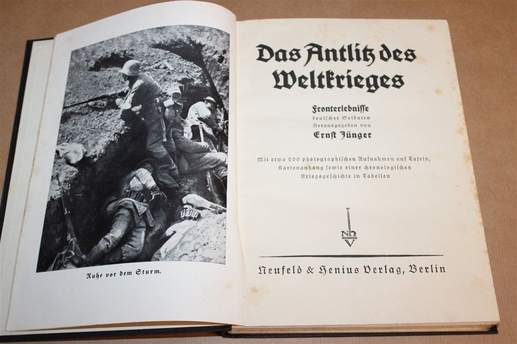 Antlitz des Weltkrieges — Jünger, WO1 Standaardwerk 1930, Boeken, Verzenden, Tweede Wereldoorlog, Gelezen, Overige onderwerpen