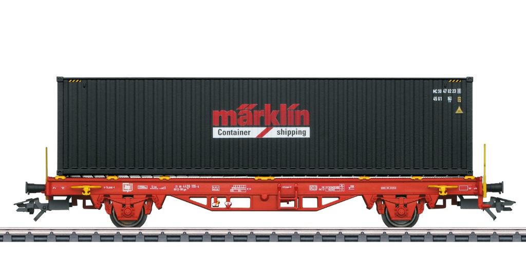 Marklin H0 47584 -Containerwagen met 40 ft containers in ovp, Wisselstroom, Ophalen of Verzenden, Märklin, Nieuw