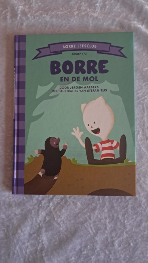 Net kinderboek: Borre en de mol, Jeroen Aalbers, leren lezen, Ophalen of Verzenden, Gelezen, Fictie algemeen