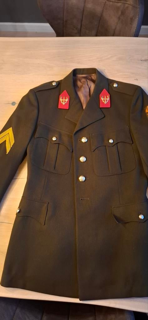 Militair uniform Landmacht - Vintage maat 47, Ophalen of Verzenden, Landmacht, Nederland, Kleding of Schoenen