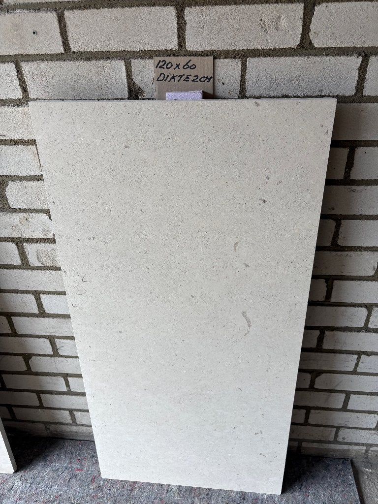 Buitenkeukenblad marmer afm:120x60x2cm voor in buitenkeuken., Tuin en Terras, Ophalen, Nieuw, Houtskool
