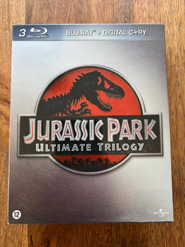 Jurassic Park Ultimate Trilogy Blu-ray Box - NL Ondertiteld, Ophalen, Zo goed als nieuw, Boxset