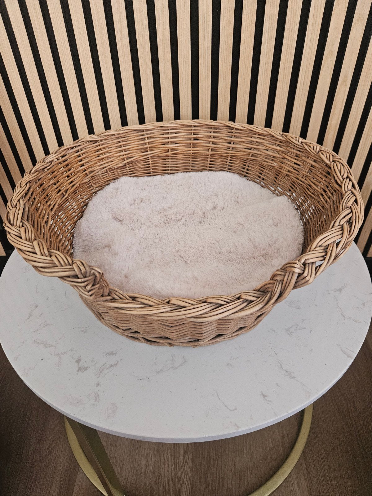 Rieten kattenmandje, Dieren en Toebehoren, Ophalen, Zo goed als nieuw, Riet