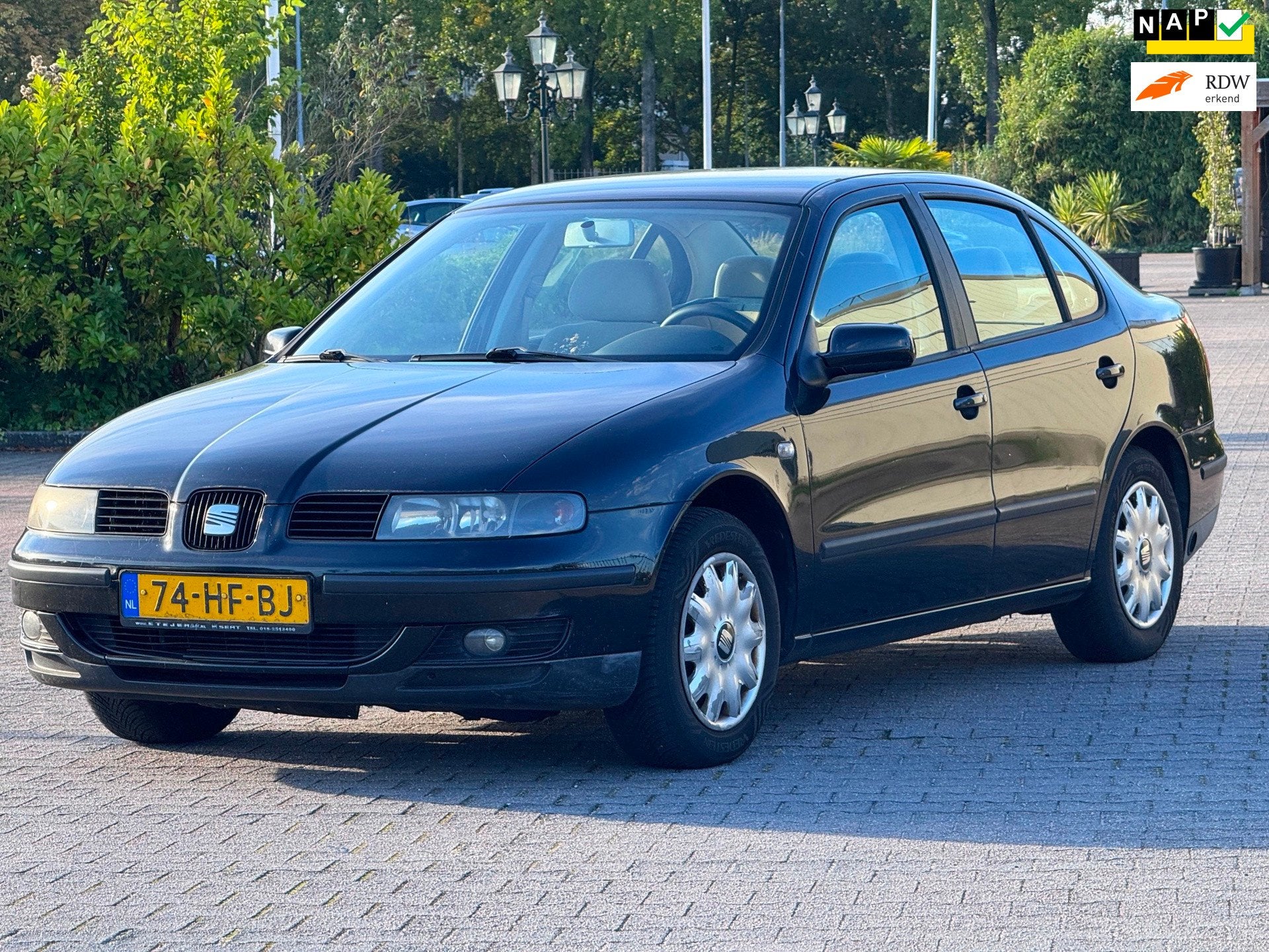 Seat Toledo 1.6-16V Signo | APK 28-06-2027 | Airco | Elektri, Voorwielaandrijving, Stof, Gebruikt, Beige