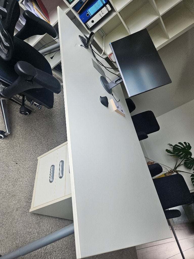 Bureau Ikea galant 110x200 cm wit, Ophalen, Demontabel, Gebruikt, IKEA