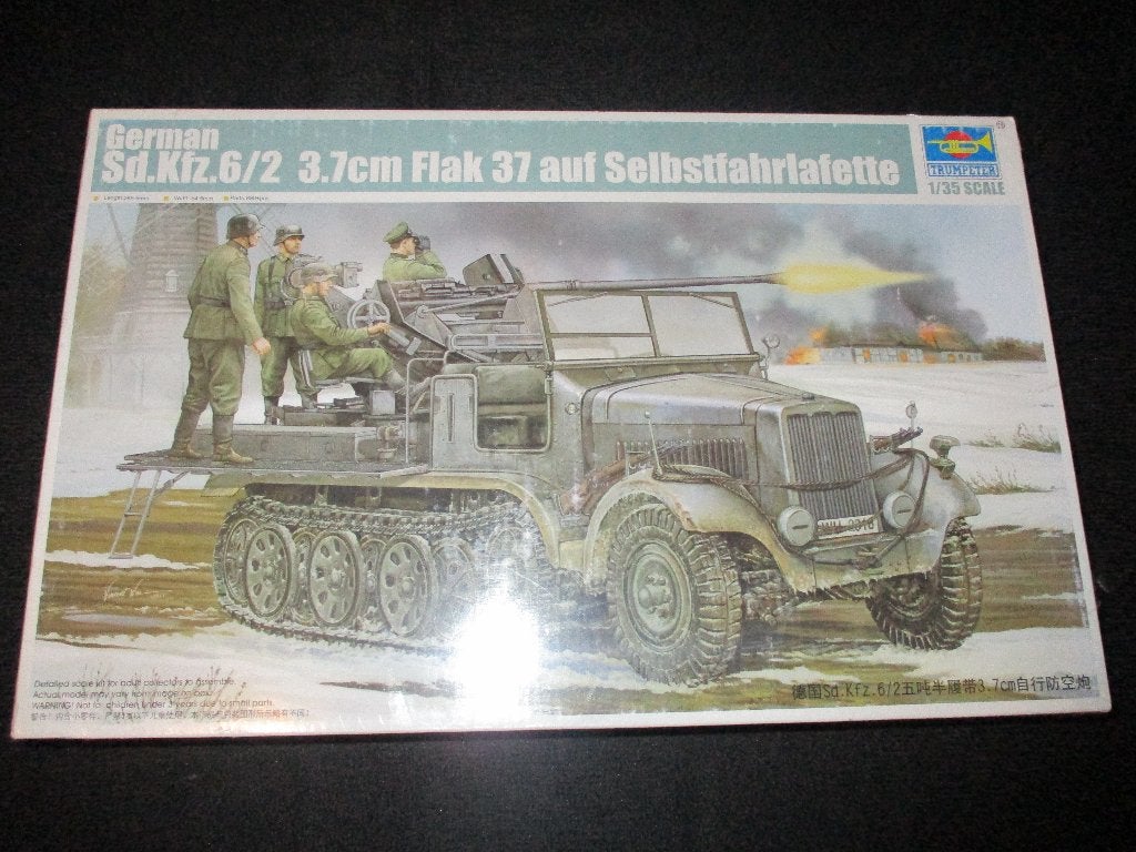 D-217,TRUMPETER 1-35,NO,05532,German Sd.Kfz. 6/2 3.7cm Fla, Overige merken, 1:32 tot 1:50, Overige typen, Nieuw