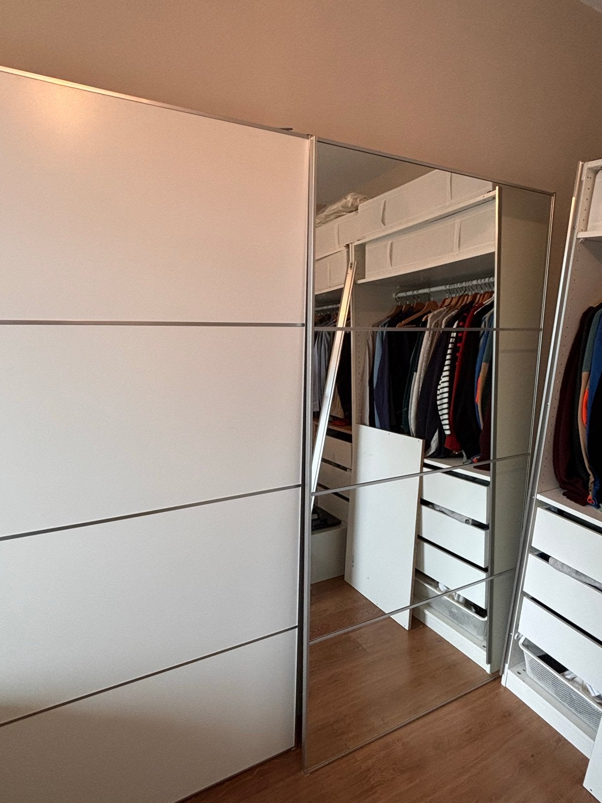 PAX-kast paneel schuifdeuren 1.00x2.01 meter, Huis en Inrichting, Ophalen, Overige materialen, Gebruikt, 100 tot 150 cm