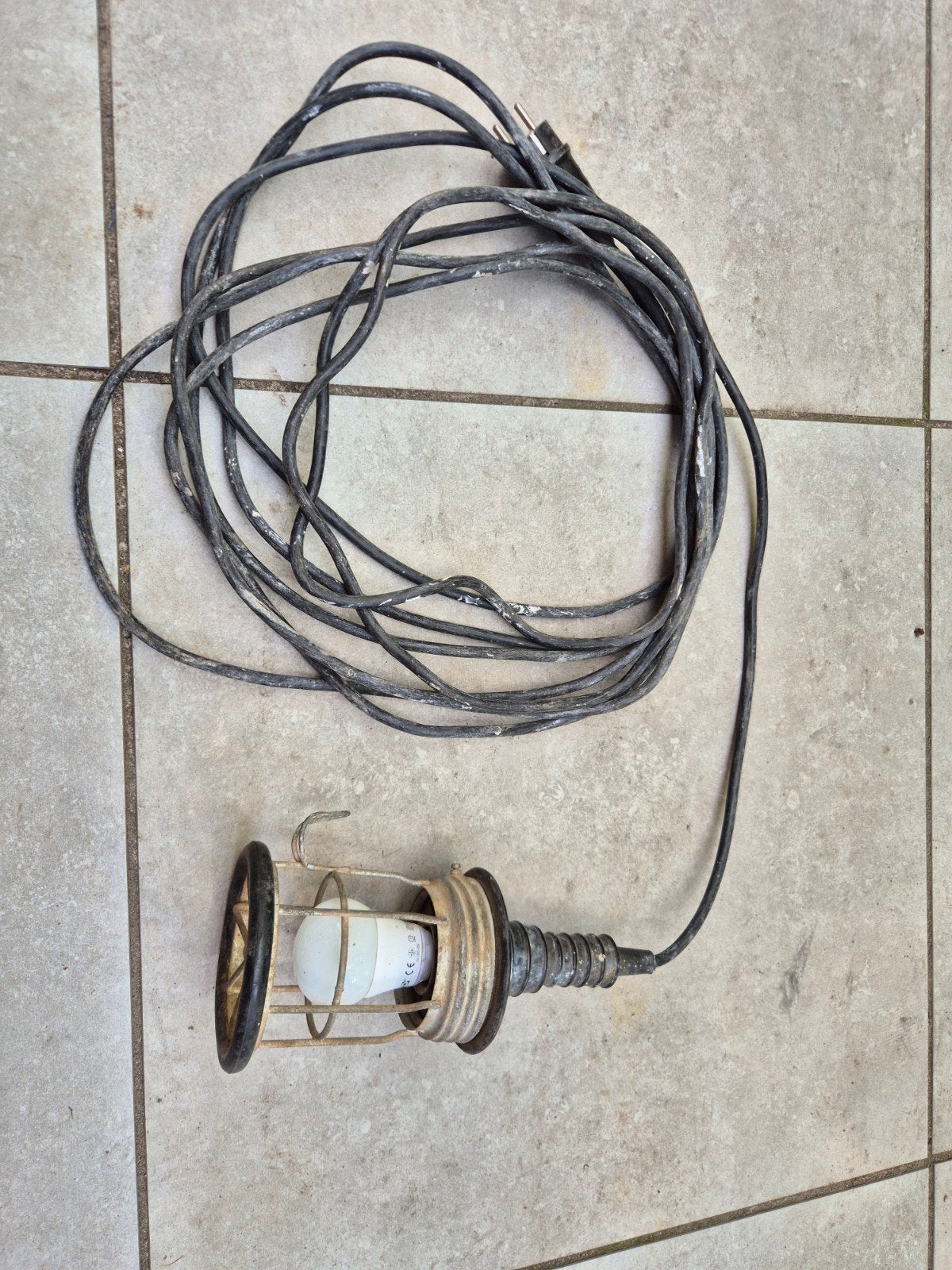 Looplamp met 12 meter snoer., Ophalen of Verzenden, Gebruikt
