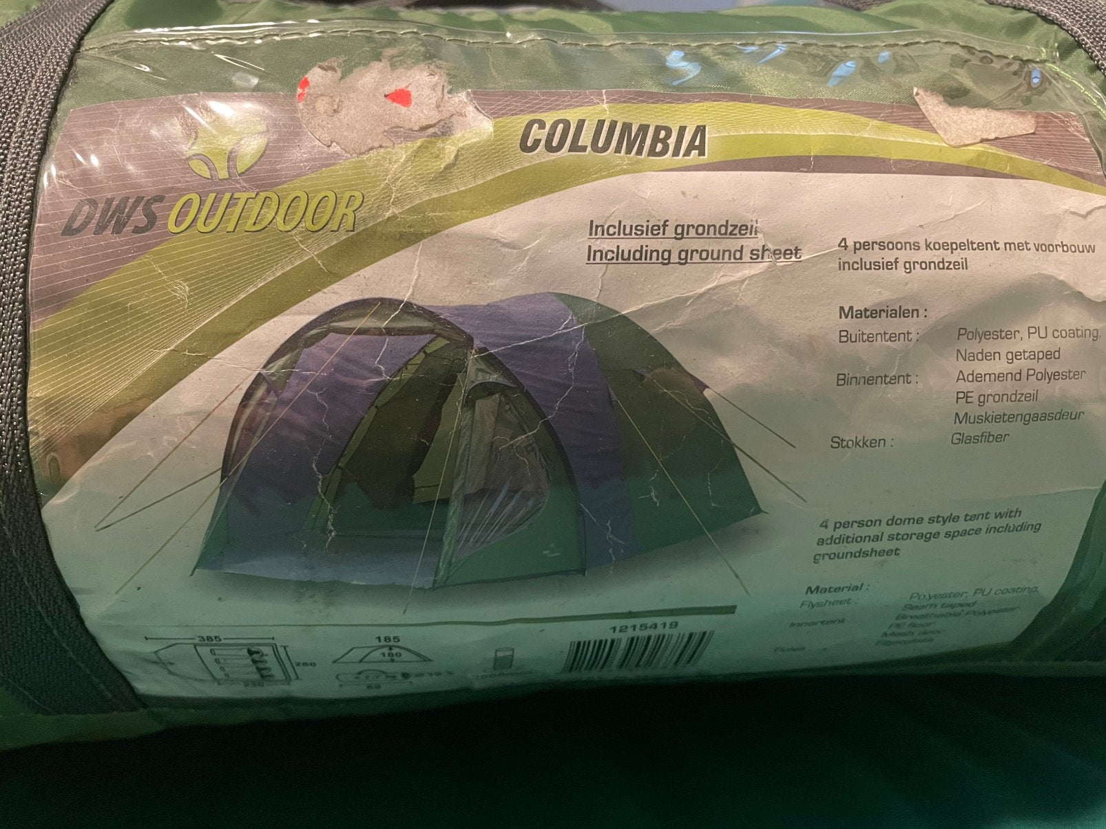 Coleman columbia Tent 2/3 persoons, Ophalen, Gebruikt