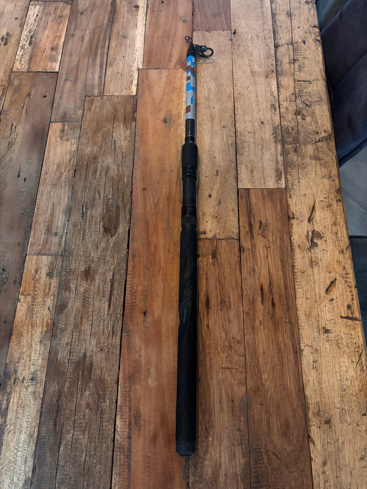 Battle Tele Predator 300 Werphengel met LFT Molen, Ophalen of Verzenden, Gebruikt, Complete hengel
