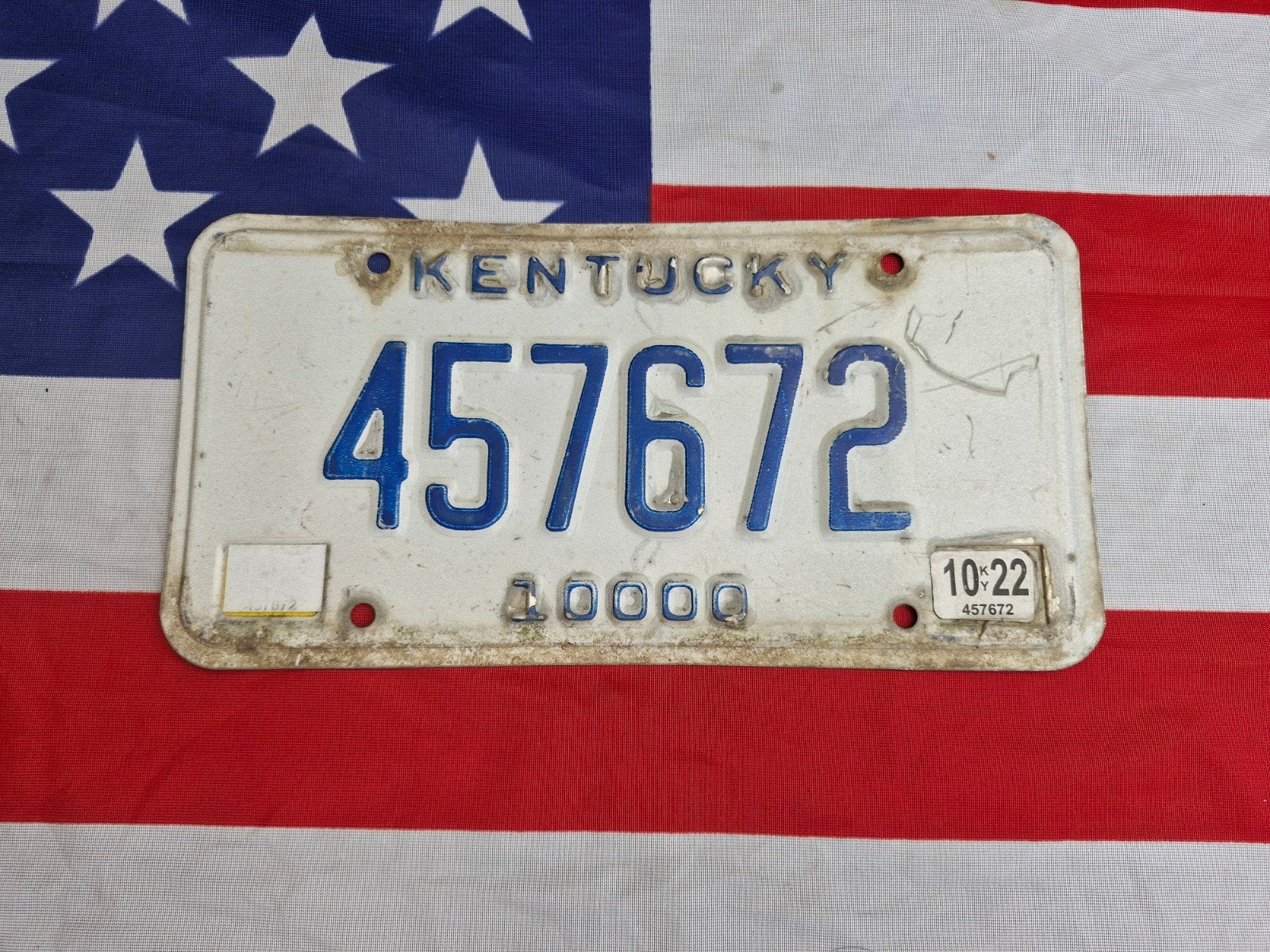 Kentucky kentekenplaat USA nummerbord Nummerplaat License VS, Ophalen of Verzenden, Gebruikt, Auto's