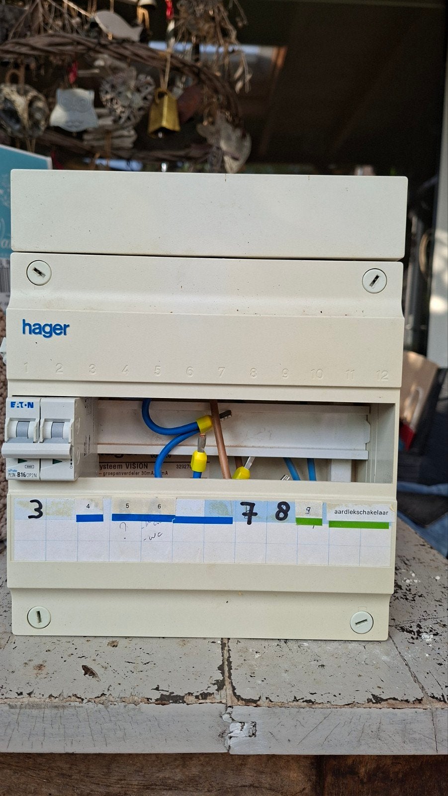 Hager 1x12 lege verdelerkast, Ophalen, Gebruikt, Hager, Groepenkast