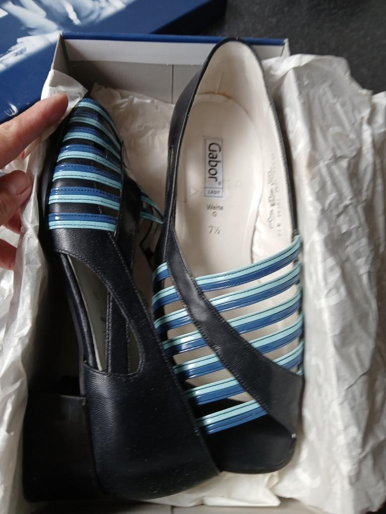 Gabor schoenen in maat 7/40,5, Ophalen, Blauw, Overige typen, Gabor