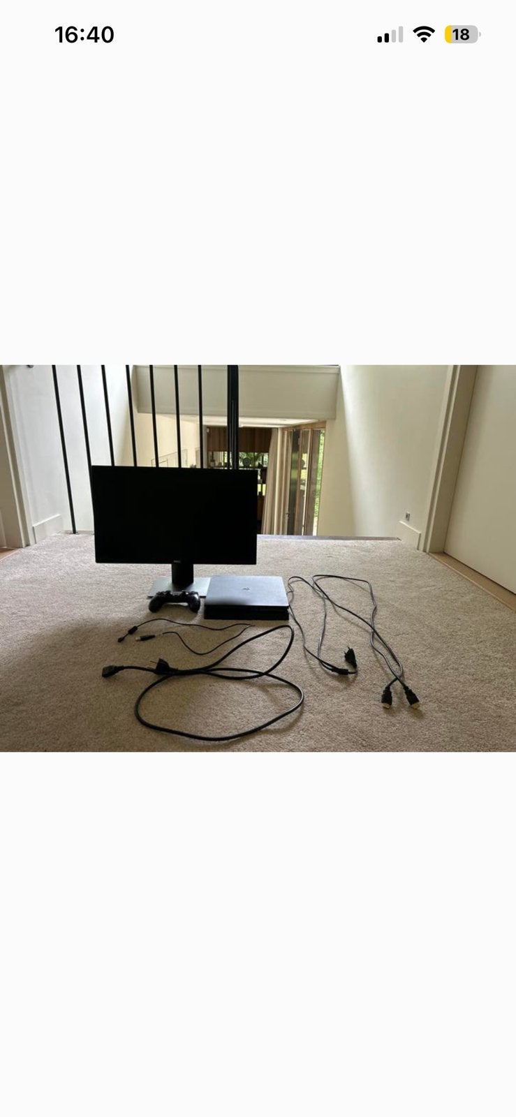 Goede PlayStation 4 Slim met Dell monitor en controller, Ophalen, 500 GB, Zo goed als nieuw, Met 1 controller