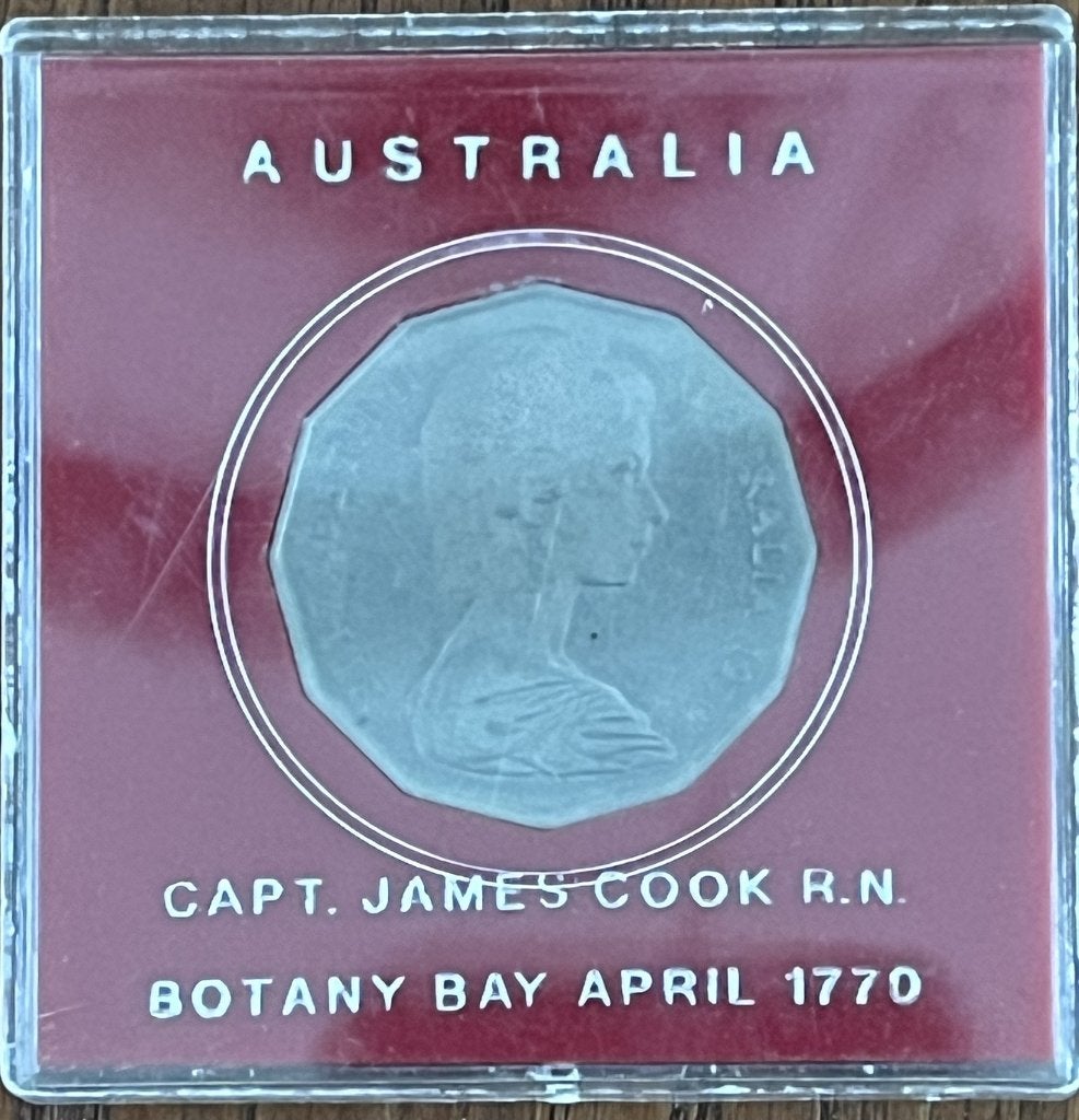 Munt - Capt. James Cook R.N. Australia, Postzegels en Munten, Ophalen of Verzenden, Losse munt