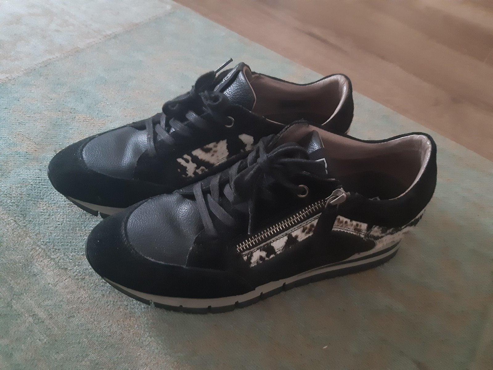 DL Sport Sportieve Sneakers Maat 40 - Zwart met Print, Kleding | Dames, DLS, Zwart, Ophalen of Verzenden, Sneakers of Gympen