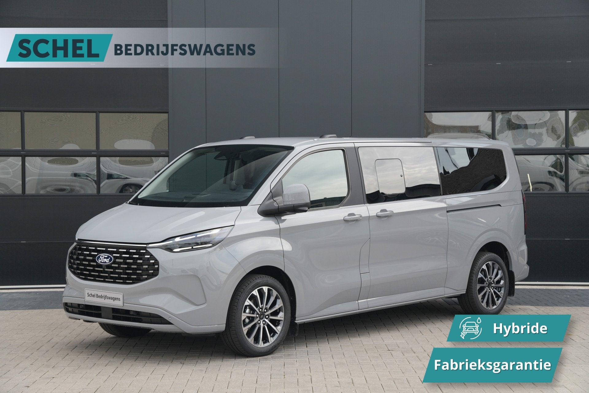 Ford Tourneo Custom 340 2.5 PHEV L2H1 Titanium X 232pk | ACC, Auto's, Ford, 232 pk, 1850 kg, Automatische klimaatregeling, Bedrijf