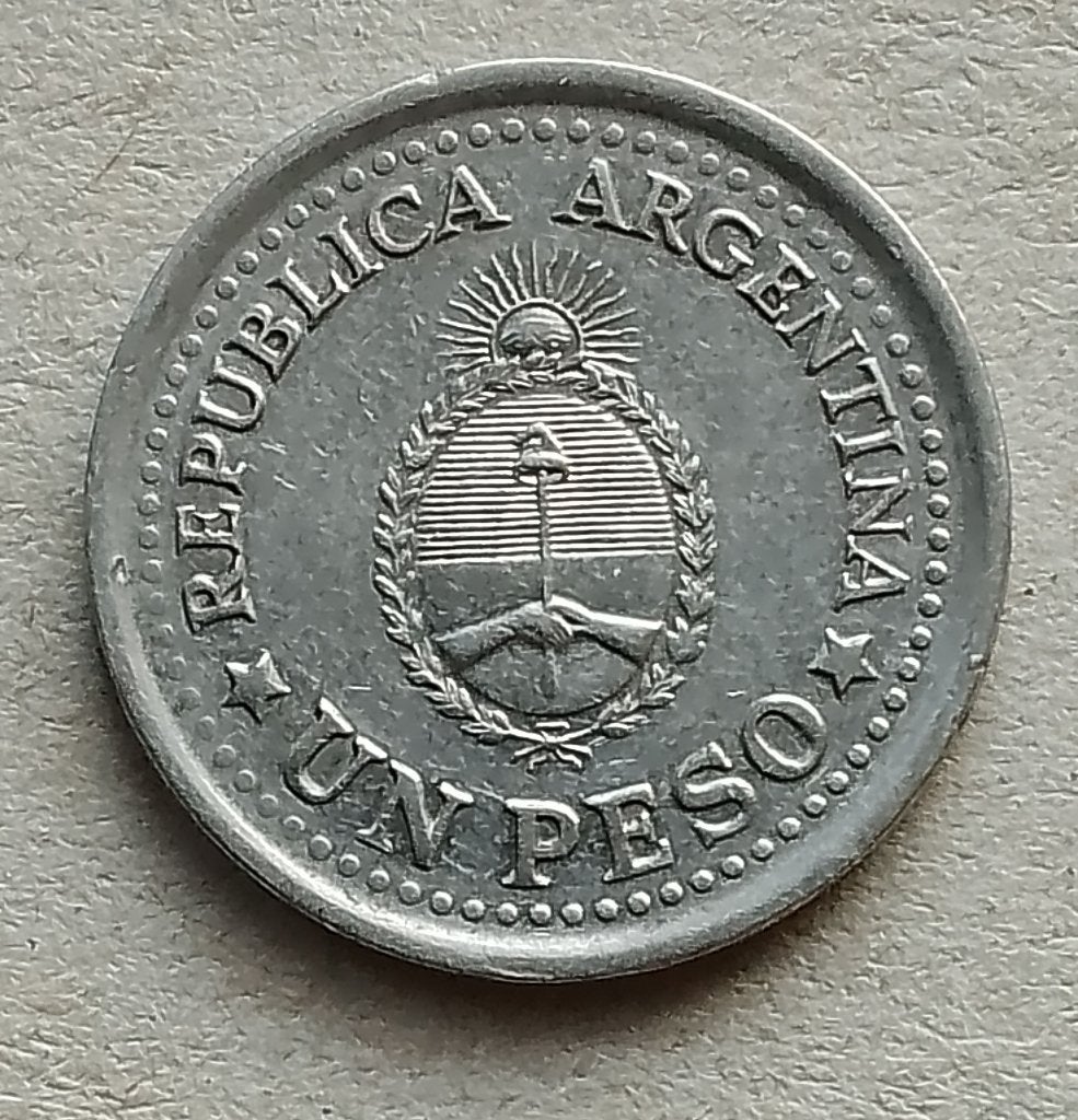 Argentinië, 1 peso ND (1960), Ophalen of Verzenden, Zuid-Amerika, Losse munt