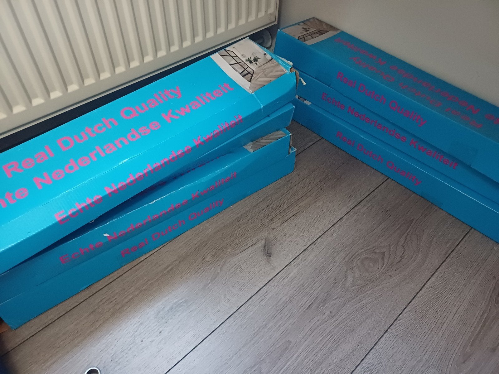Pvc visgraat vloer plak, Ophalen, Bruin, Overige typen, Nieuw