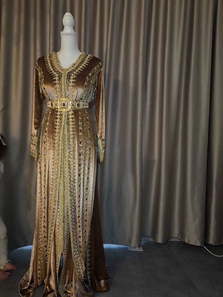 Marokkaanse jurk, takshita, lebsa, caftan, kaftan, Ophalen of Verzenden, Zo goed als nieuw, Meerkleurig, Overige typen