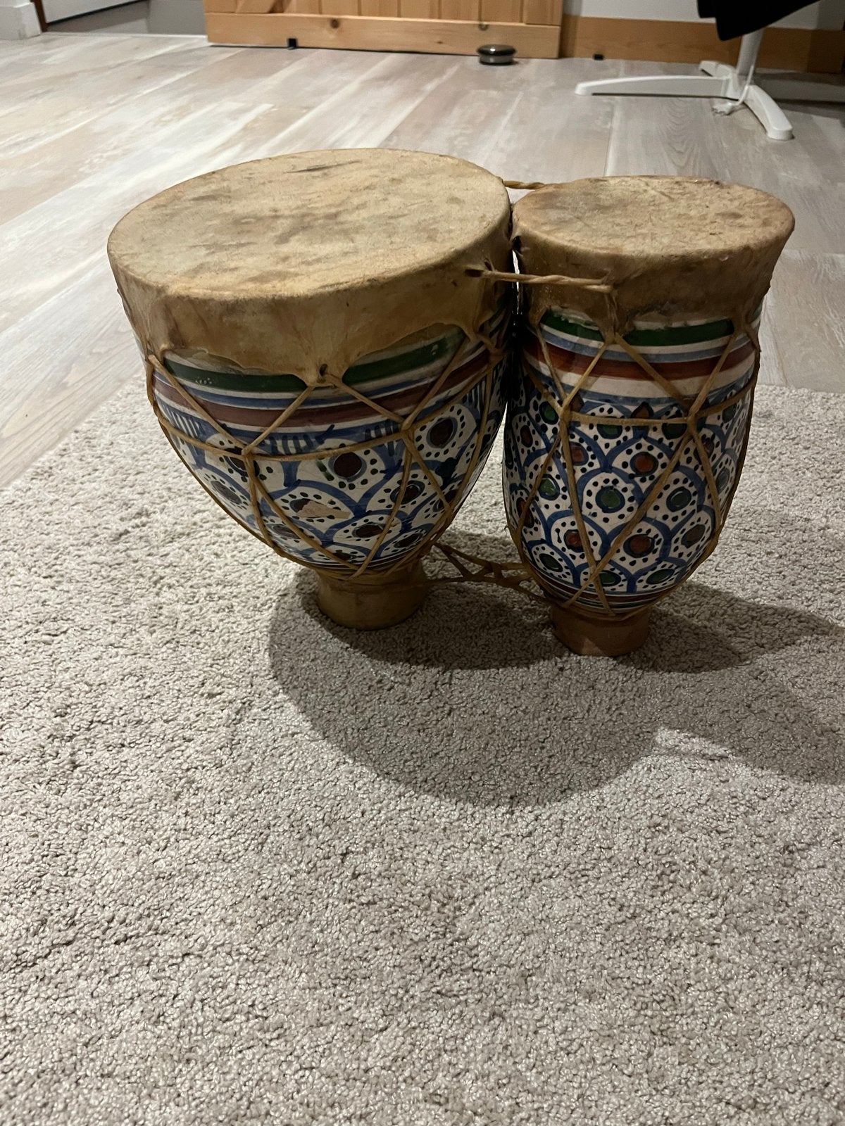 Mooie handgemaakte bongo's - decoratief en functioneel, Ophalen of Verzenden, Gebruikt, Trommel
