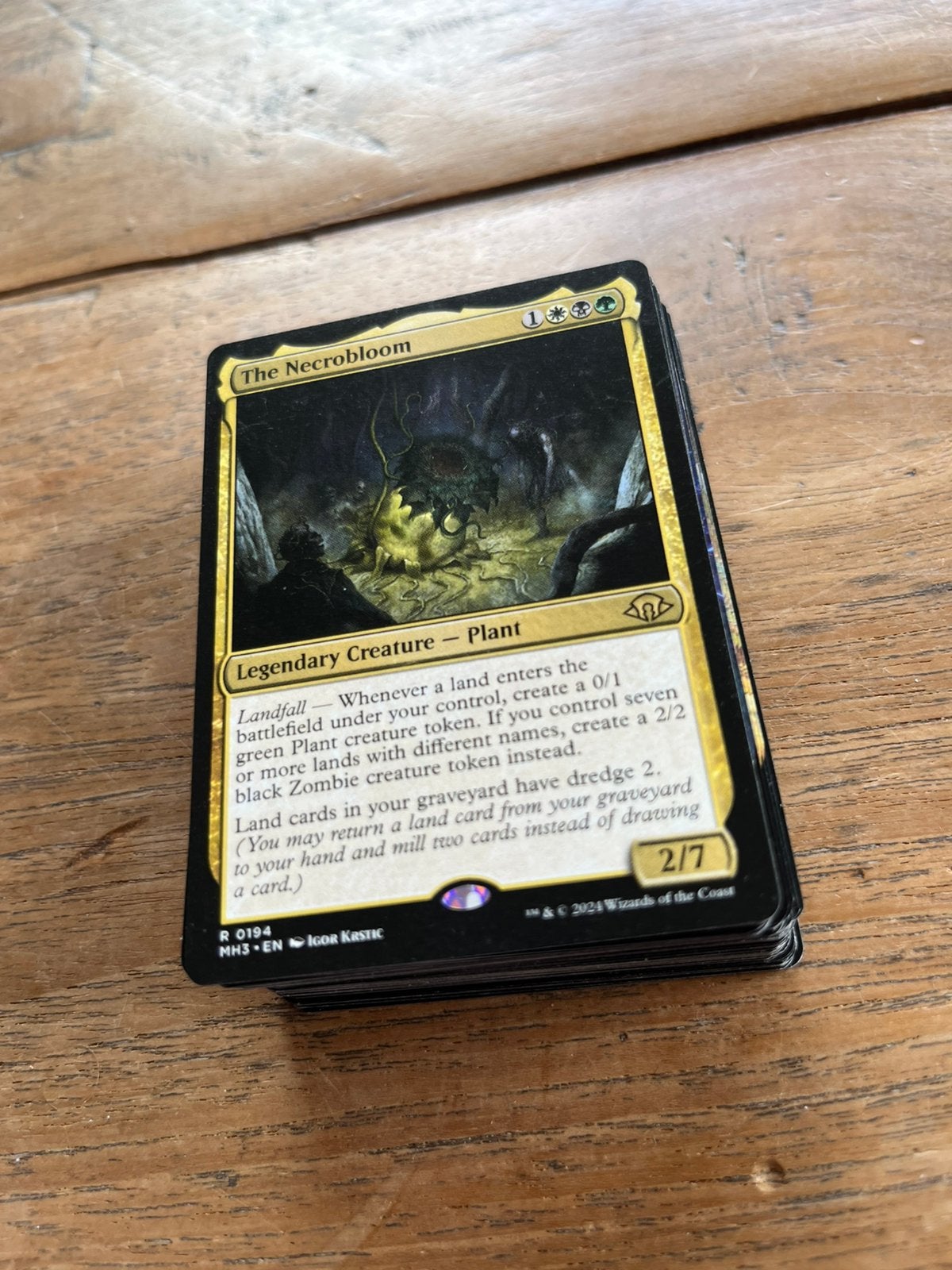 Magic the gathering deck the necrobloom, Ophalen of Verzenden, Zo goed als nieuw, Speeldeck