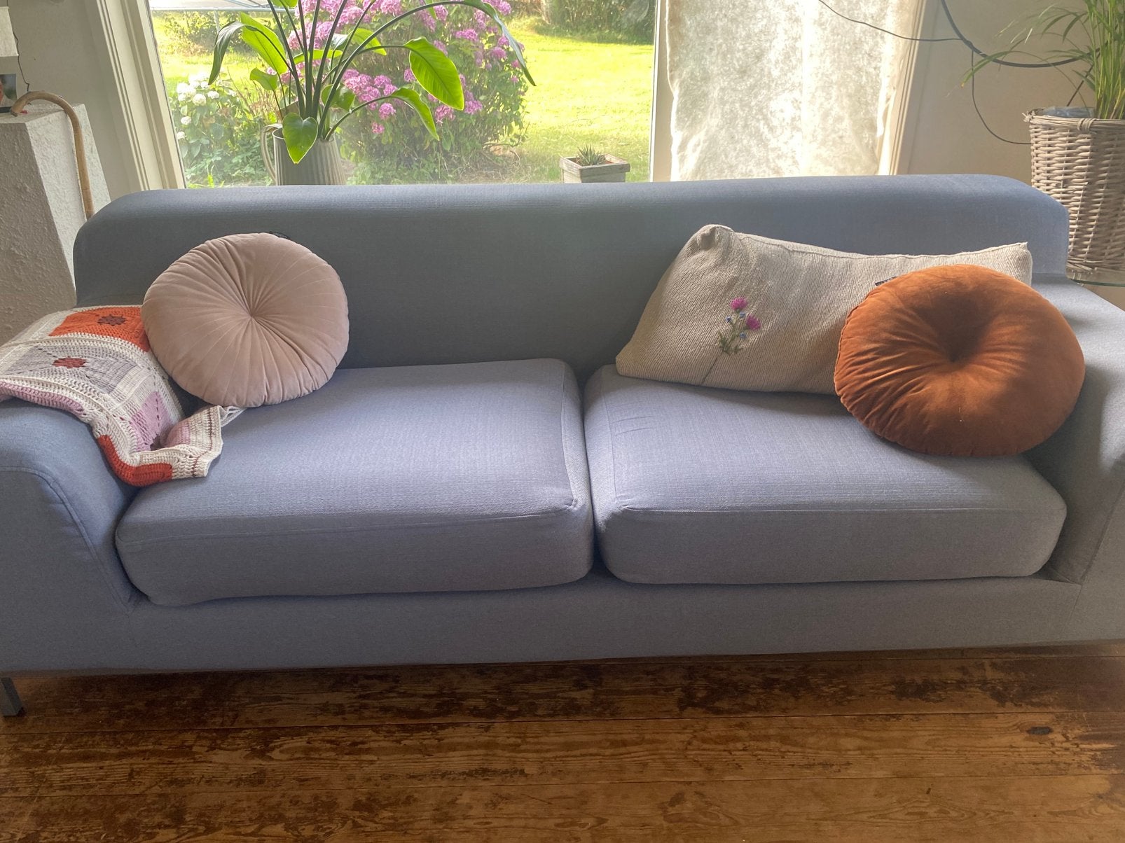 Ikea kramfors bank 3 zits, Huis en Inrichting, Banken | Bankstellen, Ophalen, Gebruikt, Driepersoons, 75 tot 100 cm