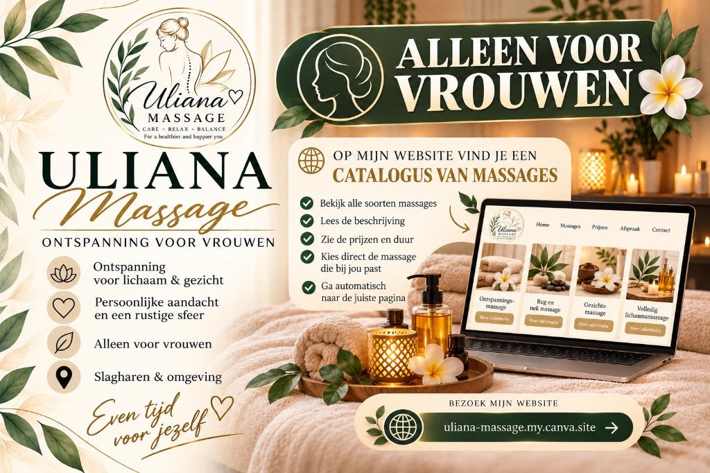 🌿 Ontspanningsmassage voor vrouwen – Slagharen 🧘, Ontspanningsmassage