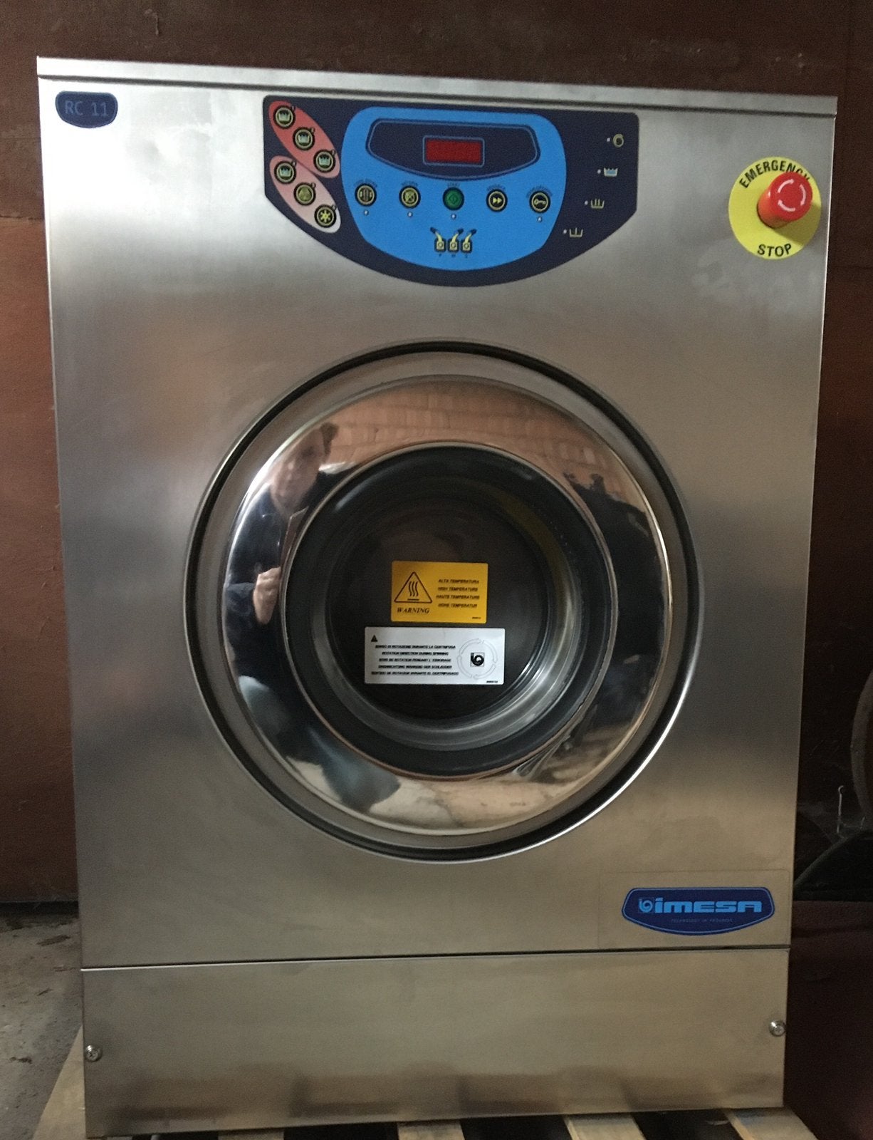 IMESA RC11 industriële wasmachine, Witgoed en Apparatuur, Wasmachines, 10 kg of meer, Ophalen, Gebruikt, 1200 tot 1600 toeren