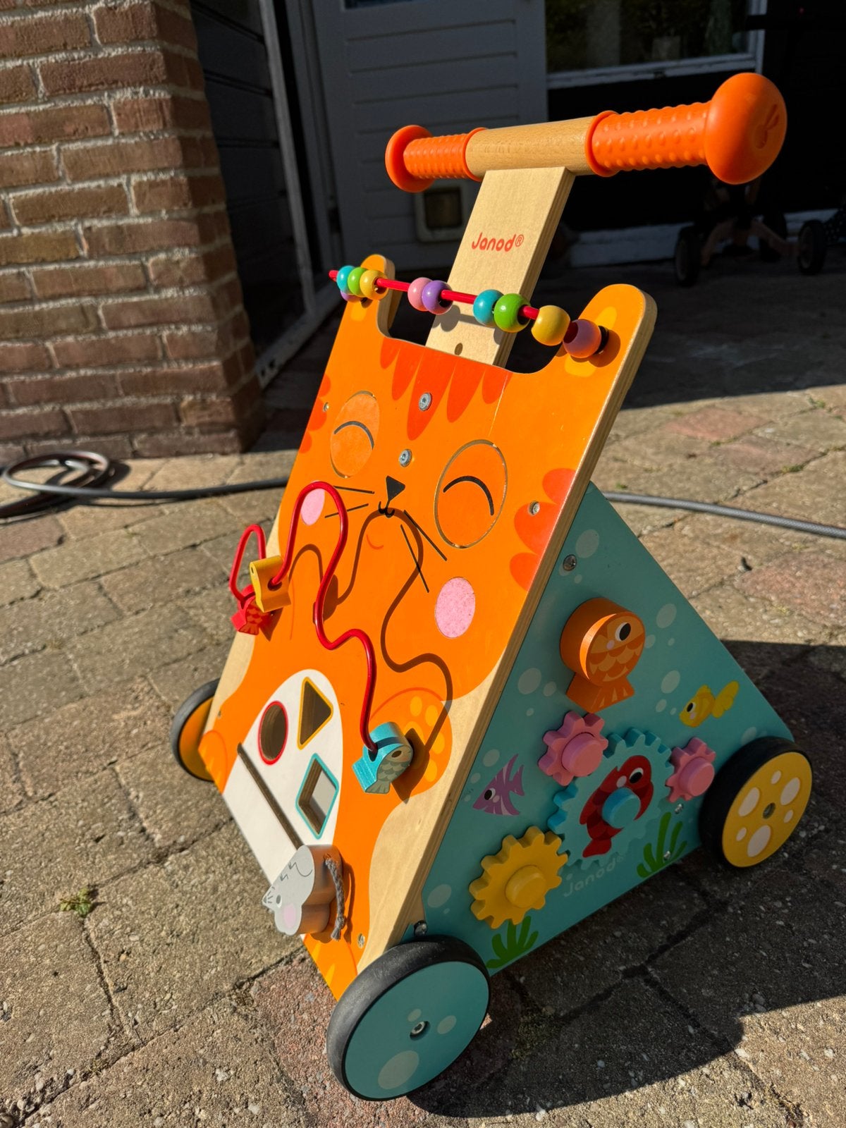 Janod houten loopwagen, Ophalen, Zo goed als nieuw