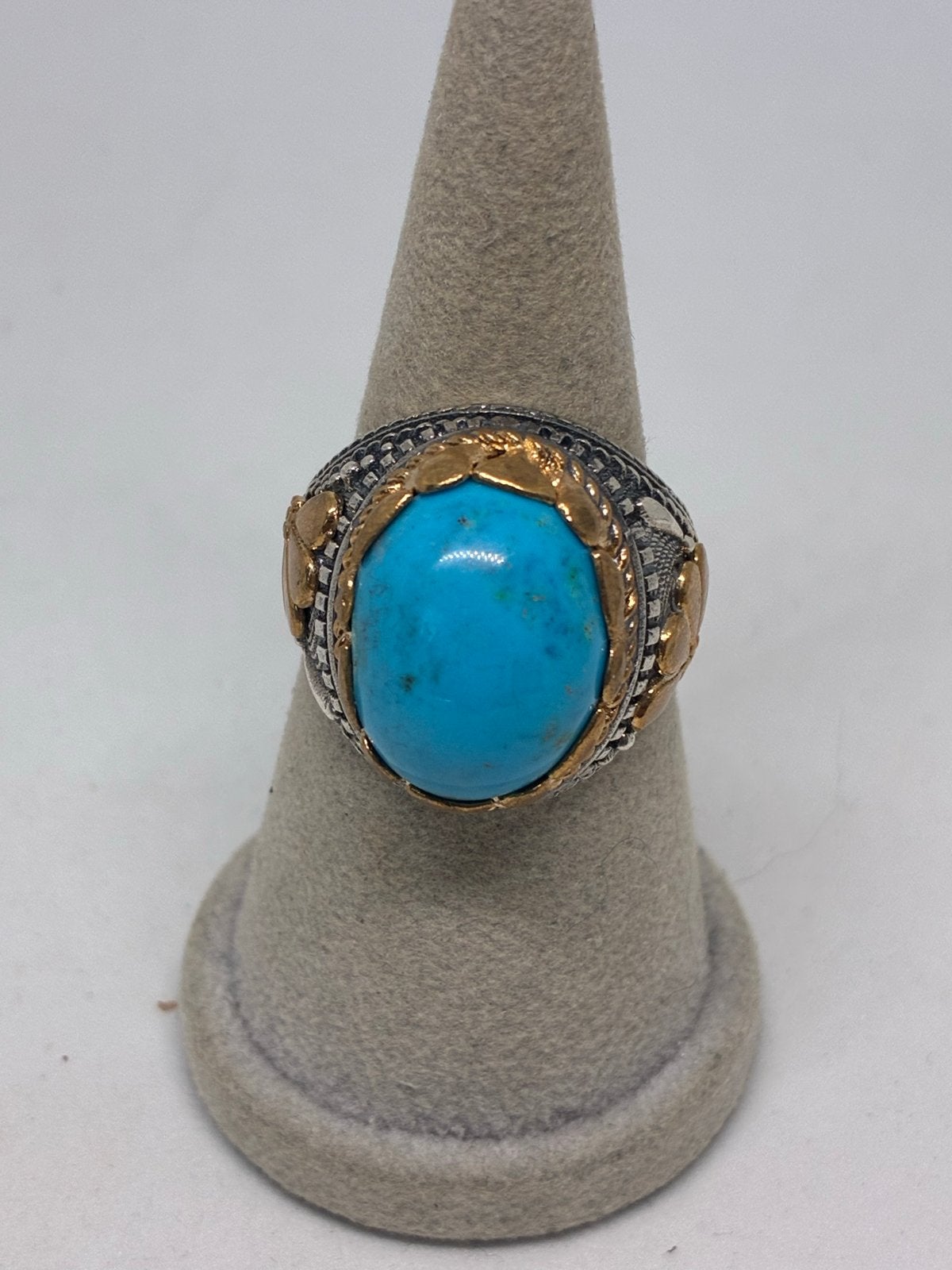 Zilveren ring 925 met turkoois steen, maat 25, Sieraden, Tassen en Uiterlijk, Zilver en edelstenen, Info@zilver.com, 20 of groter