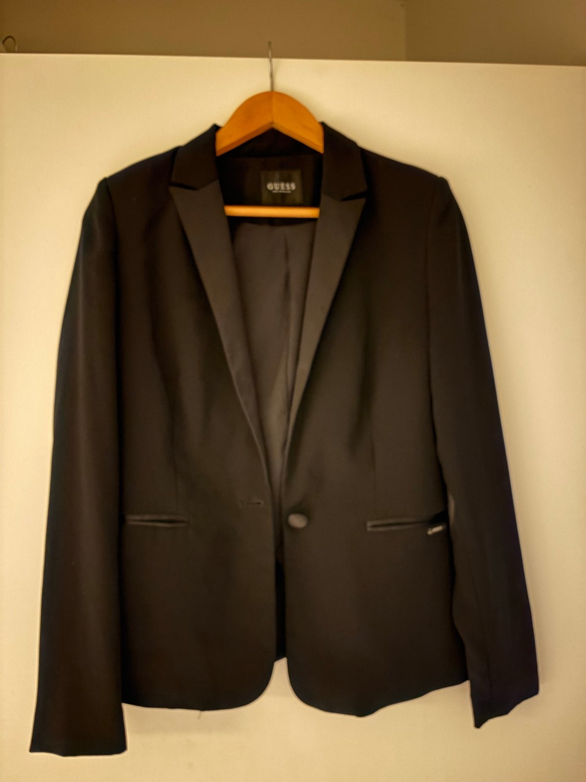 Zwarte blazer van Guess maat 36, Zwart, Ophalen of Verzenden, Zo goed als nieuw, Jasje