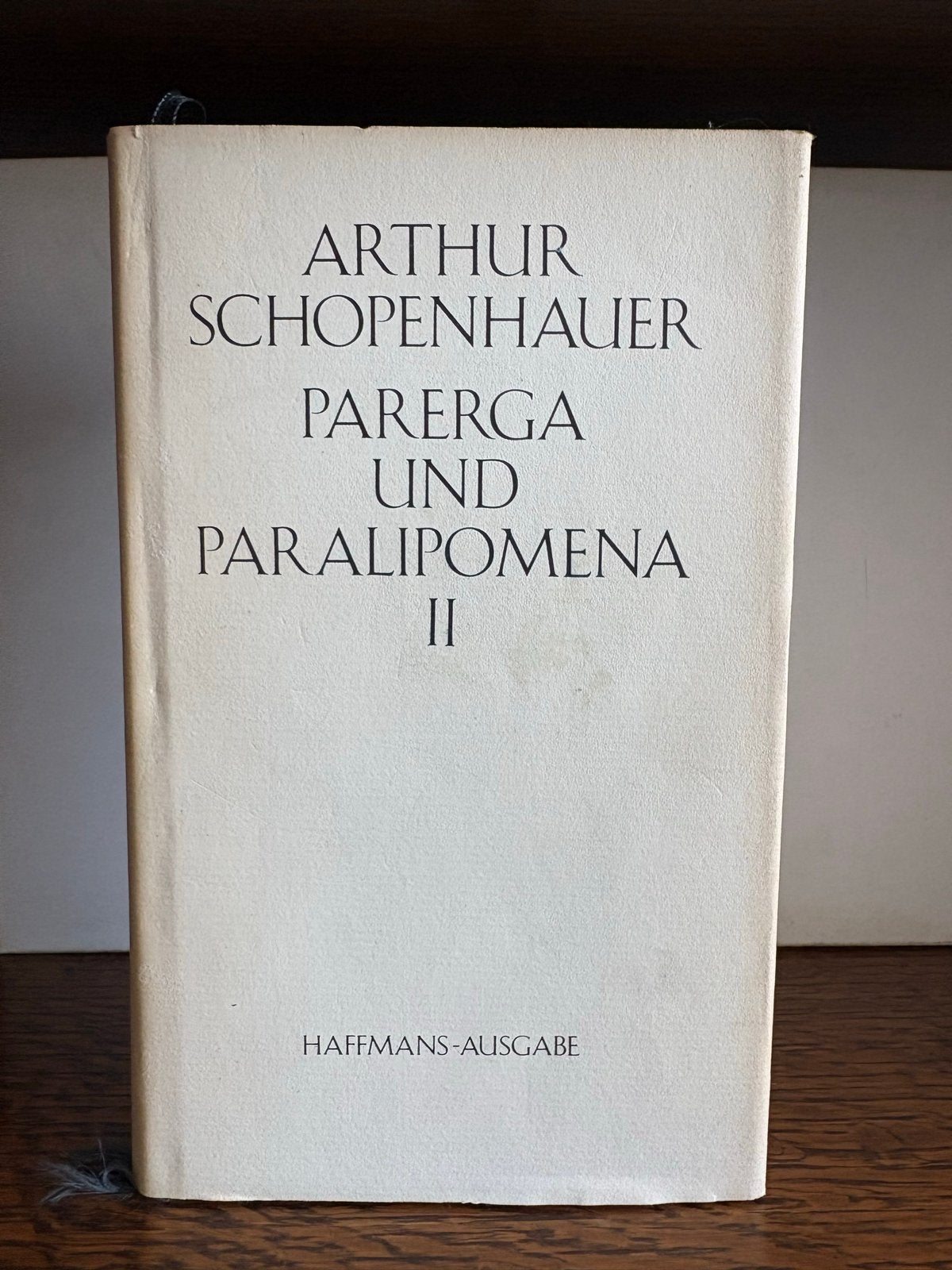 Arthur Schopenhauer - Parerga und Paralipomena II, Ophalen of Verzenden, Gelezen, Europa overig