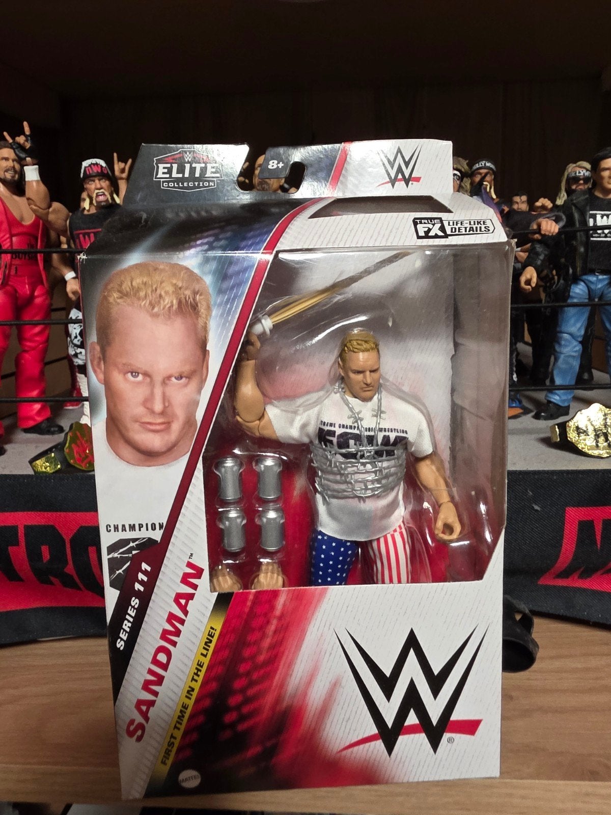 WWE Elite Series 111 Sandman Actiefiguur (chase variant), Ophalen of Verzenden, Nieuw