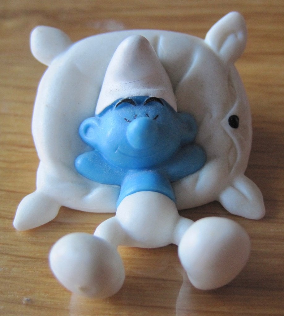 De slaap smurf - Peyo - 2008, Ophalen of Verzenden, Zo goed als nieuw, Luilaksmurf, Poppetje, Figuurtje of Knuffel