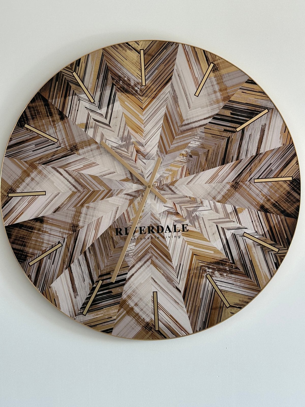 Riverdale stylevolle klok groot, Ophalen, Zo goed als nieuw, Wandklok