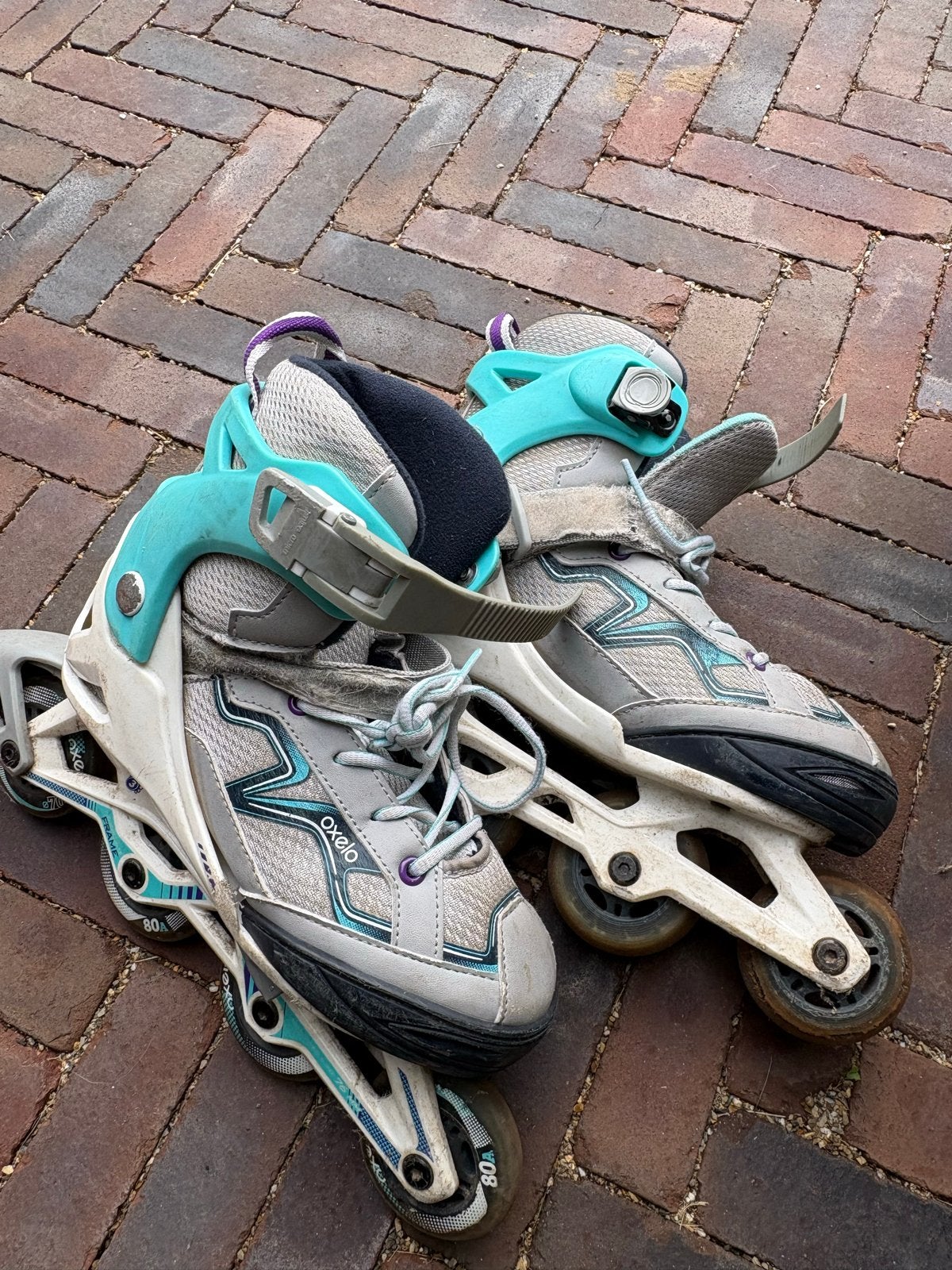 Decathlon skeelers Inline Skates - Maat 35 36 37 38, Gebruikt, Kinderen, Inline skates 4 wielen, Ophalen