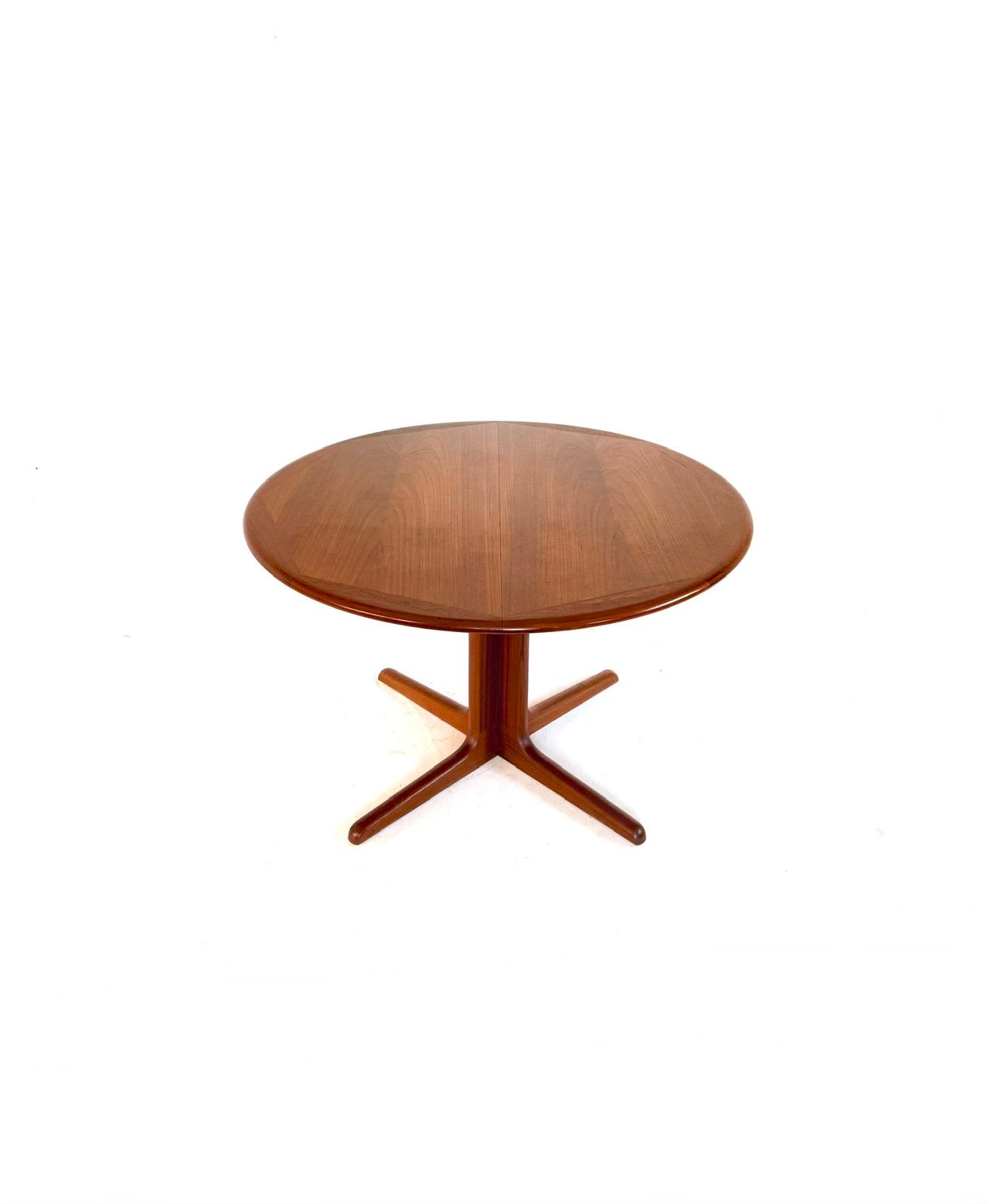 Vintage verlengbare Deense eettafel, Falster Møbelfabrik ‘60, Falster Møbelfabrik, Vintage retro buisframe design rotan webbing papercord deens