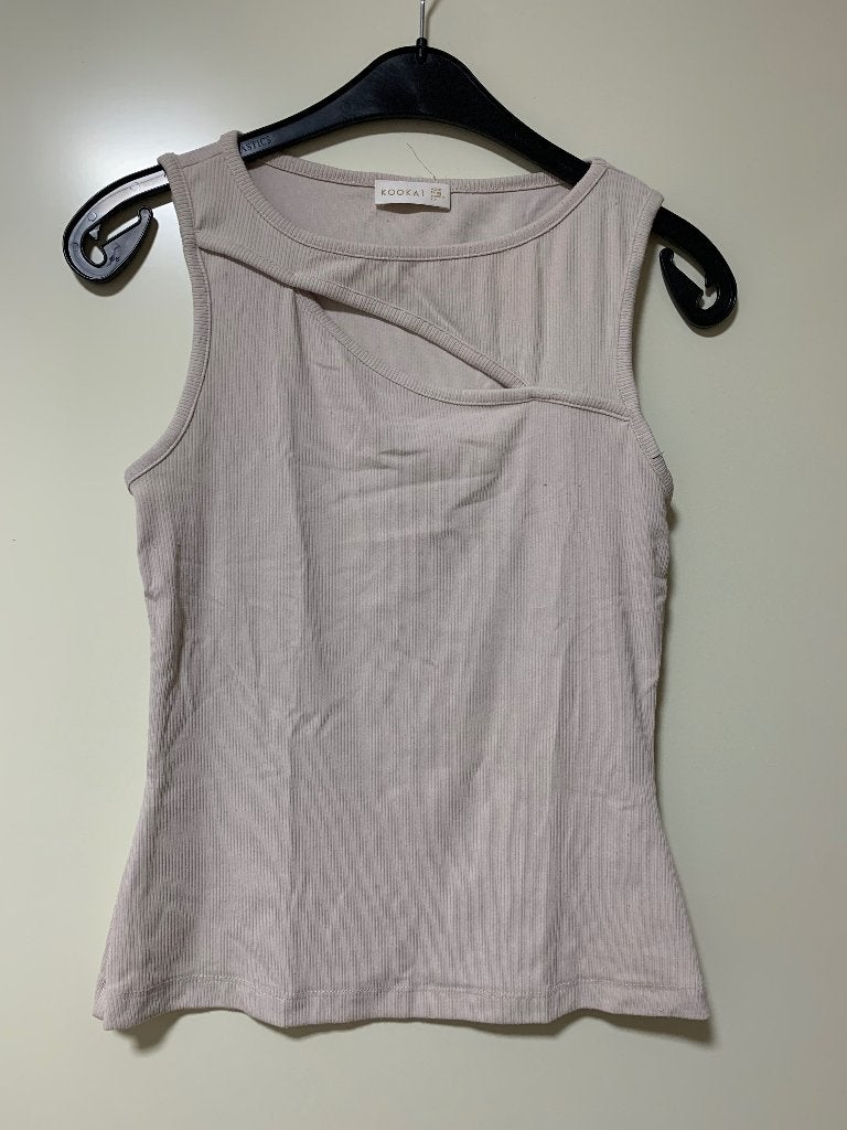 Mouwloos dames ‘t shirt maat 38, Maat 38/40 (M), Beige, Kookai, Ophalen of Verzenden