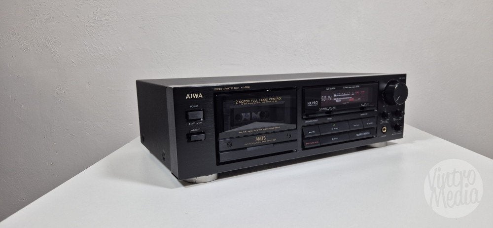 Aiwa AD-F600 Cassettedeck | Tape | Nieuwe Snaren | Garantie, Ophalen of Verzenden, Enkel, Overige merken, Tiptoetsen