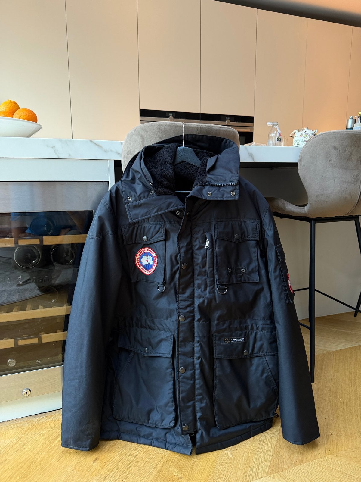 Vintage Authentieke Canada Goose Winterjas, Ophalen of Verzenden, Gedragen, Maat 56/58 (XL), Zwart