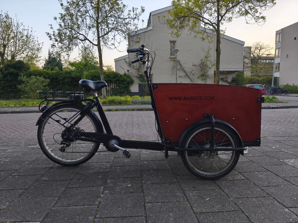 Babboe bakfiets te koop, Fietsen en Brommers, Fietsen | Bakfietsen, Overige merken, Gebruikt, Goederen, Velgrem