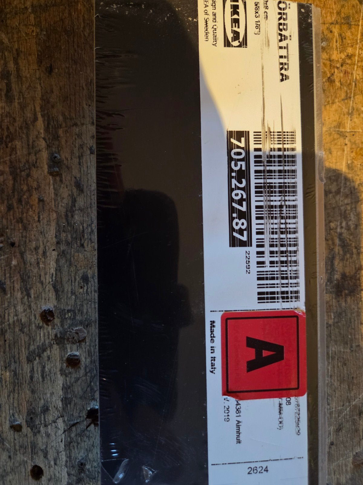 IKEA Förbättra plint, zwart, 112cm, Ophalen, Kunststof, Nieuw, 200 tot 250 cm