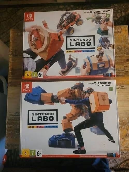 Opruiming! Nintendo Switch Labo 02 Robot + 03 Vehicle Kit, Spelcomputers en Games, Games | Nintendo Switch, Ophalen, Puzzel en Educatief