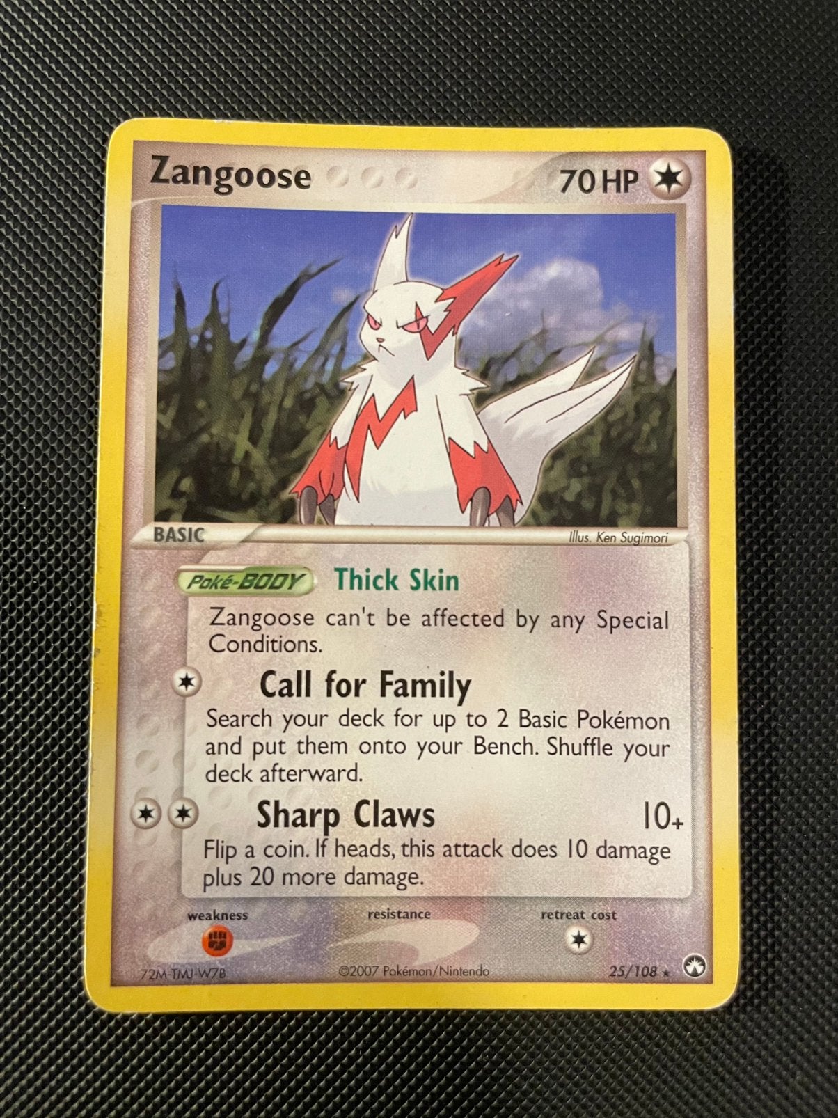 Zangoose Rare 25/108 Ex Power Keepers, Ophalen of Verzenden, Zo goed als nieuw